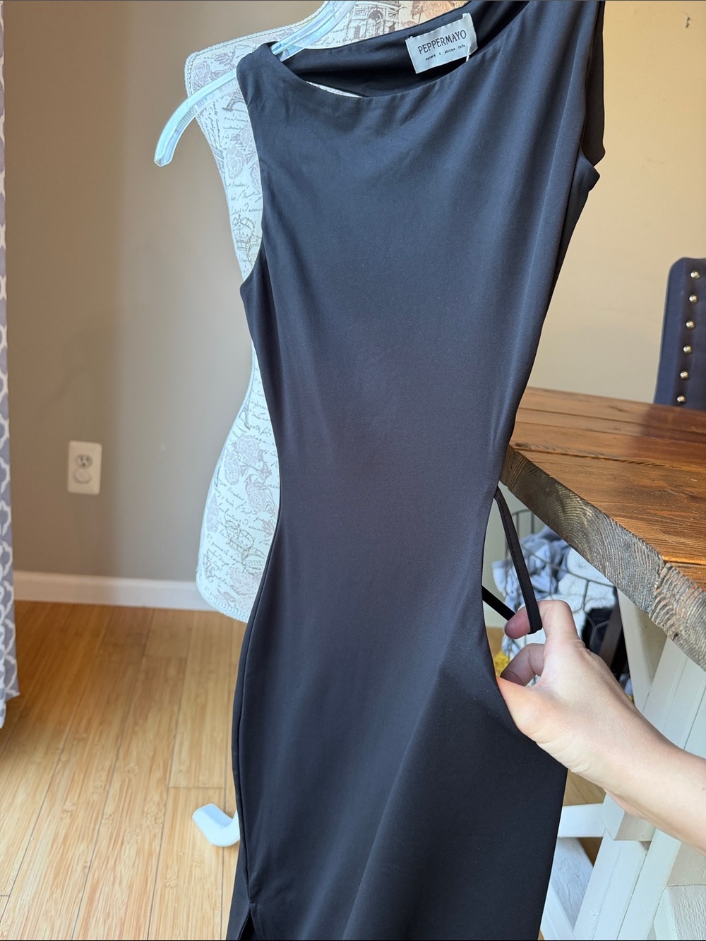 Peppermayo Sutton Maxi Dress Cut Out Black - Picture 8 of 13